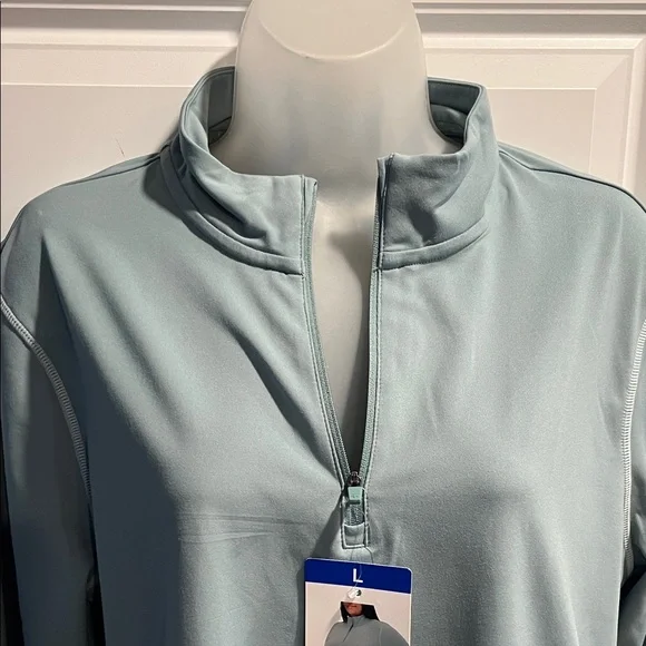 NEW Soybu Women's Long Sleeve Quarter Zip Mock Neck Active Top - Picture 5 of 9